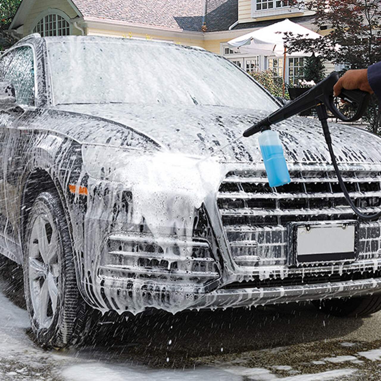Simoniz 1600 PSI 1.25 GPM Corded Cold Water 4 Wheels Brushed