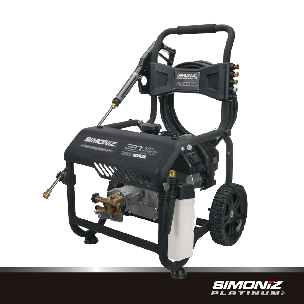 Simoniz 3200 PSI 2.6 GPM 196cc Engine Cold Water Wheeled Gas Pressure