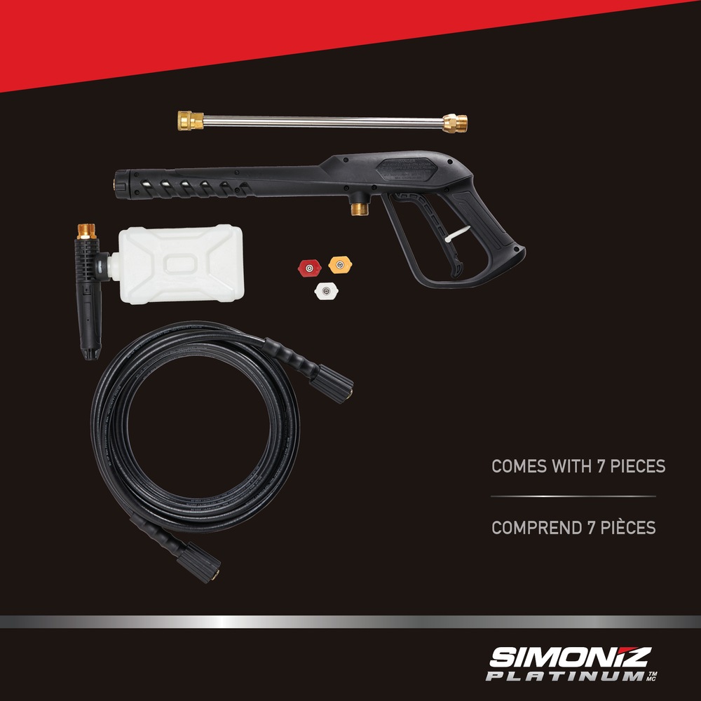 Simoniz 1800 PSI 2.0 GPM Corded Cold Water Brushed Electric Pressure