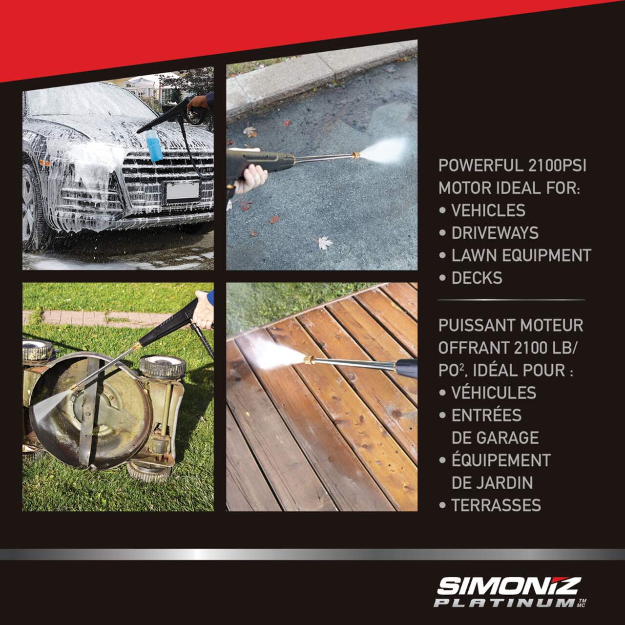 Simoniz platinum 2100 psi electric pressure washer hot sale