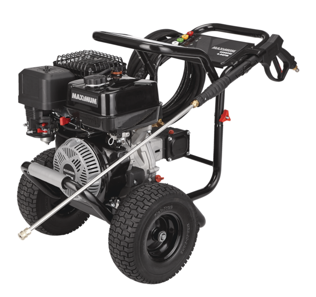 Maximum 4200 PSI 4.0 GPM 420cc Engine Cold Water Wheeled Gas Pressure