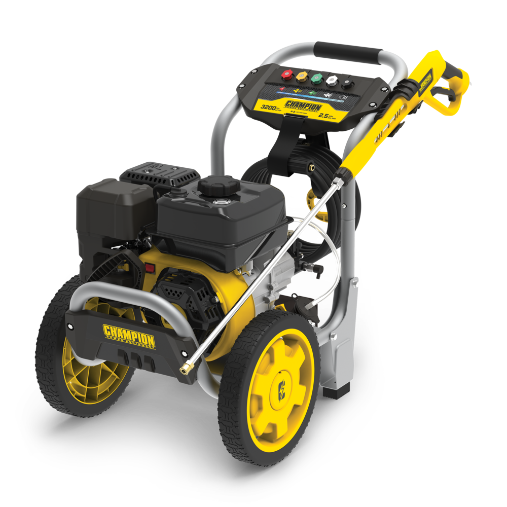 Champion 3200 PSI 2.5 GPM 224cc Engine Cold Water Wheeled Gas Pressure