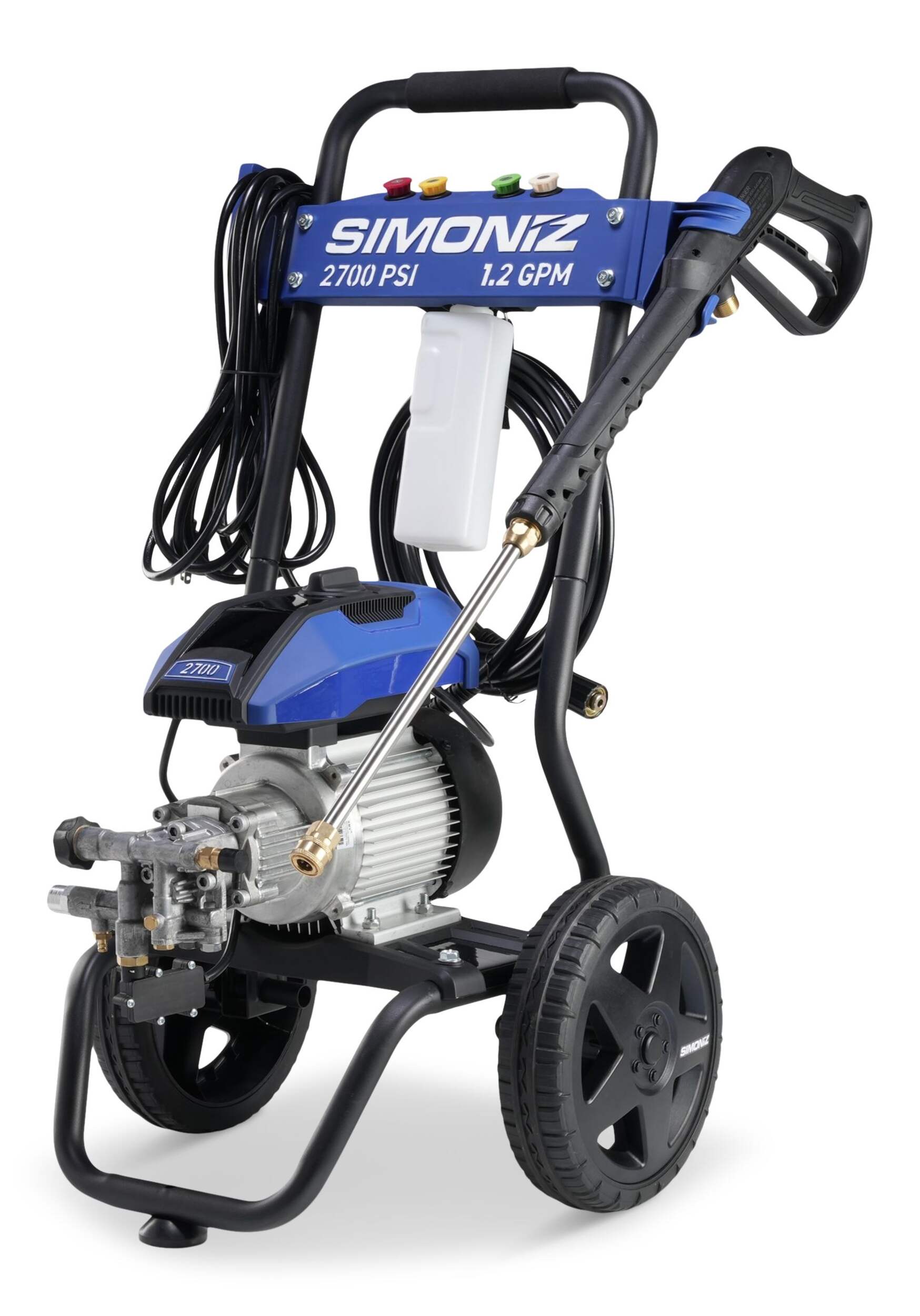 Simoniz 2700 PSI Electric Pressure Washer Front_Three_Fourths_Angled_Left