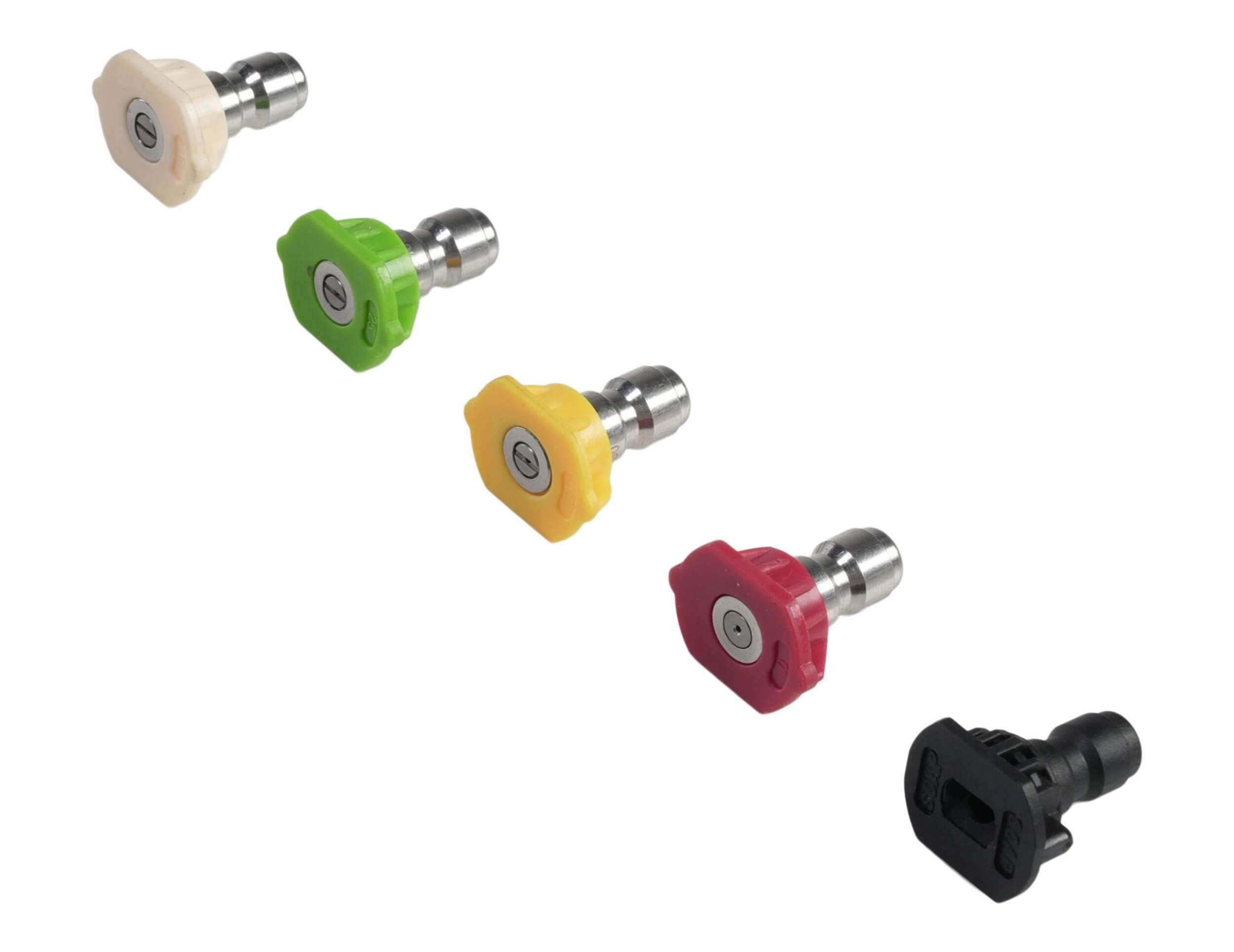 Simoniz Gas Pressure Washer Nozzle Quick Connect, PVC Hose Overhead_Plunge