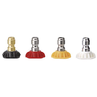 Simoniz Quick-Connect Spray Nozzle Tips Compatible w/ 2300 PSI Electric Pressure Washer Front_Flat