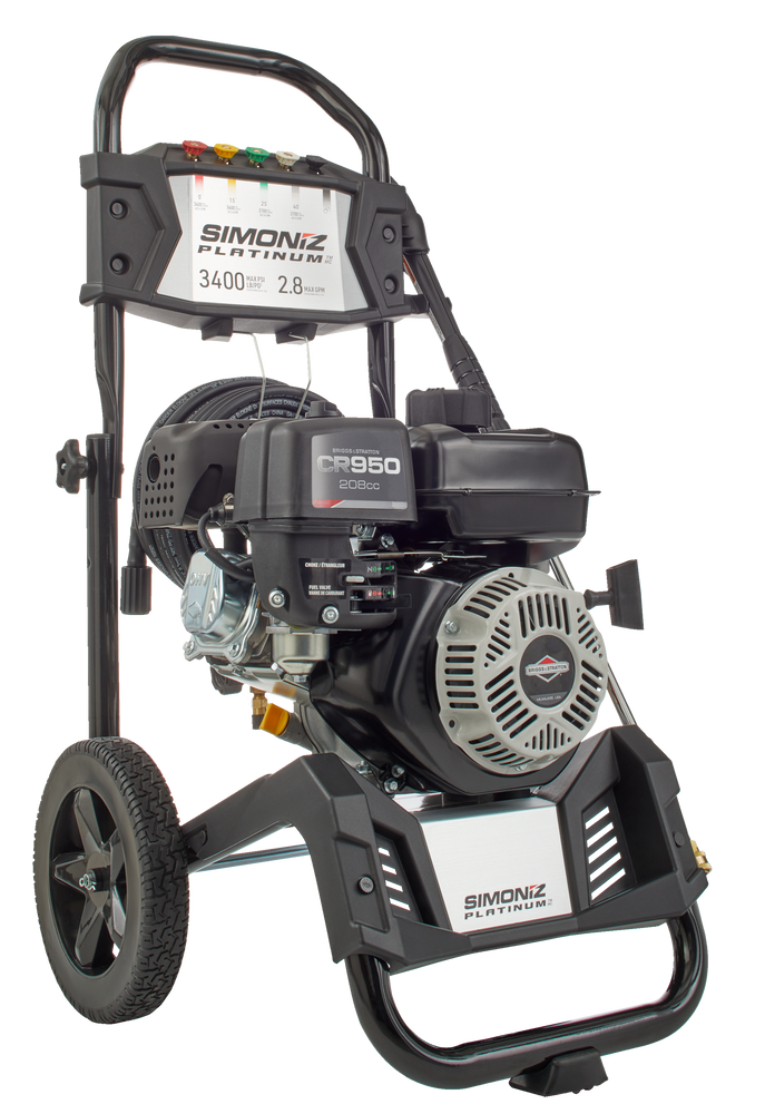 Simoniz Platinum 3400 PSI 2.8 GPM Cold Water Wheeled Gas Pressure