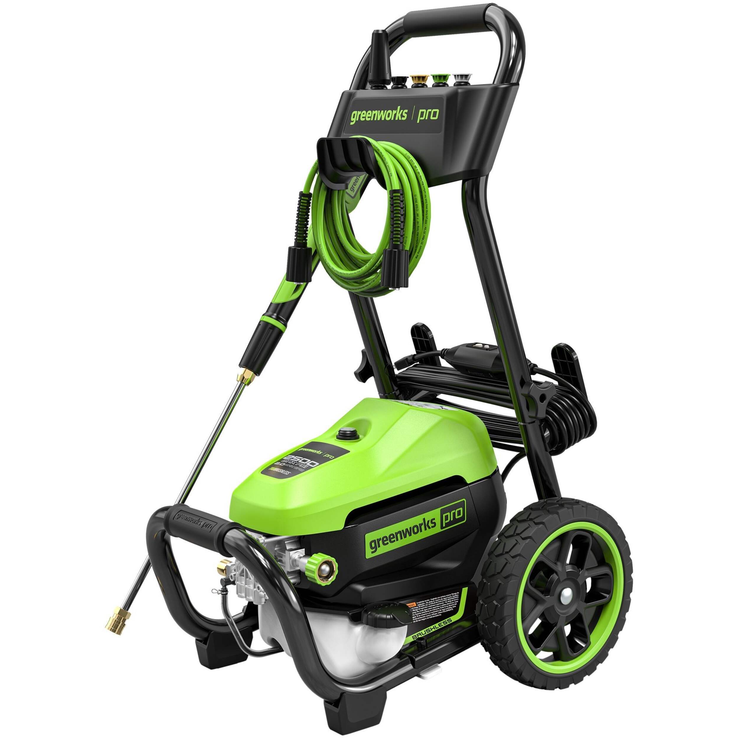 Greenworks 2500PSI 2.0GPM Electric Pressure Washer Front_Three_Fourths_Angled_Left