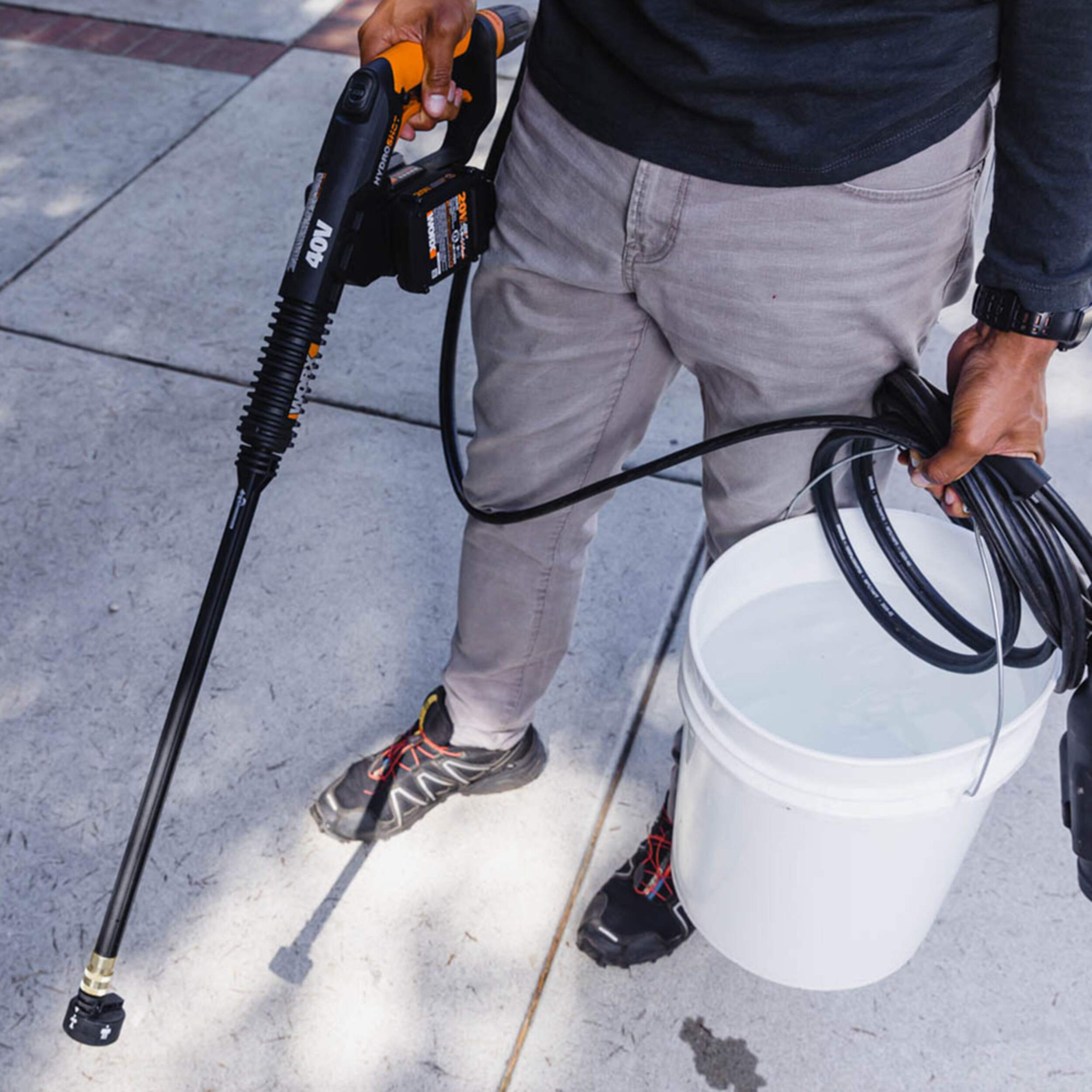 WORX 40V 725 PSI HydroShot Portable Power Washer & Cleaner, Tool Only