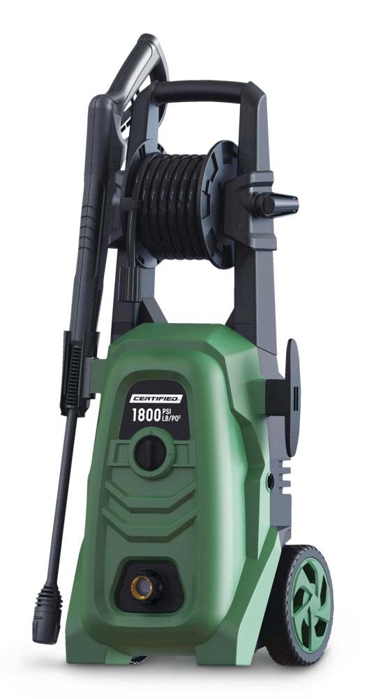 1800 PSI 1.4 GPM Corded Cold Water Wheeled Brushed Electric Pressure Washer w/ Foam Blaster Certified
