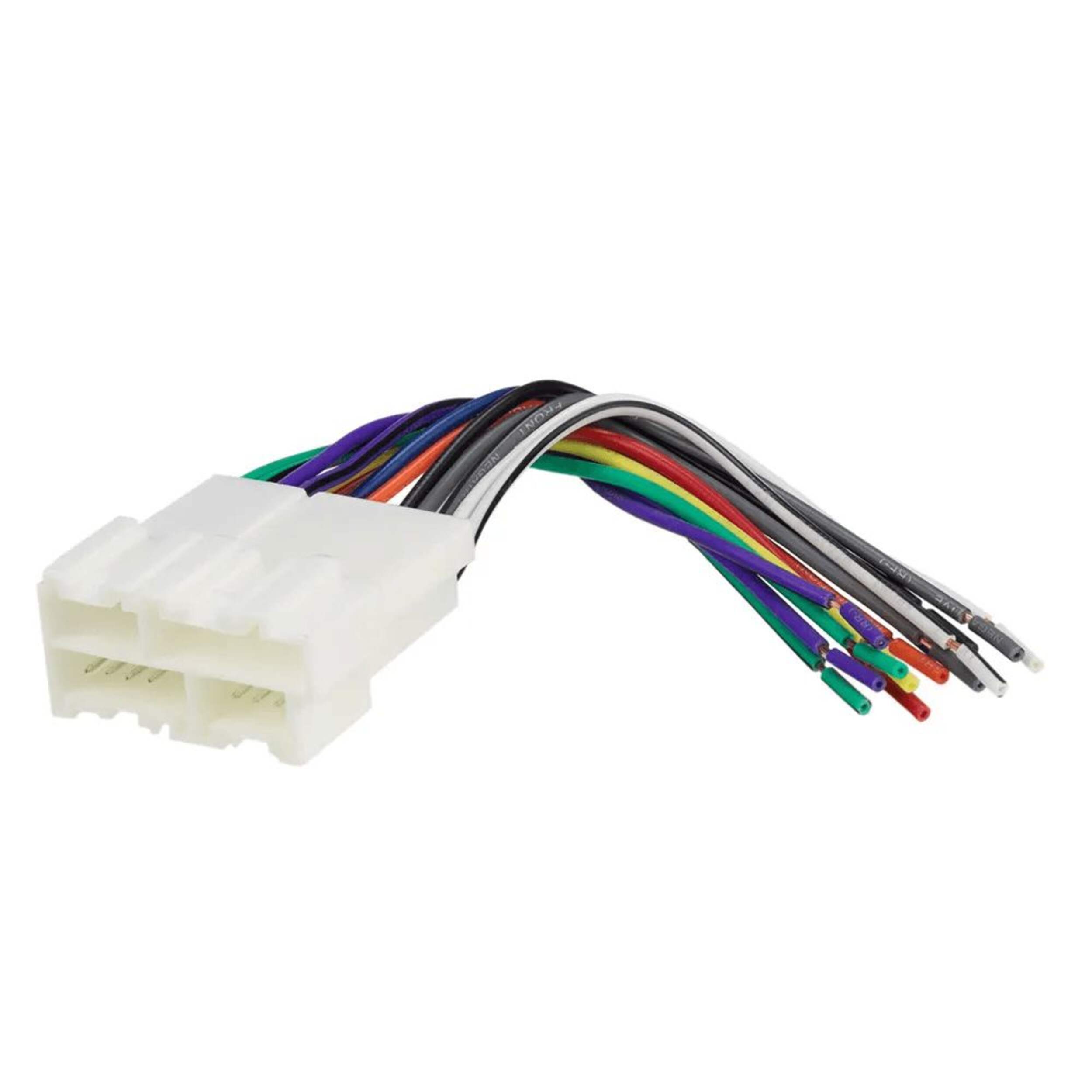 Scosche GM02B Car Stereo Wiring Connector for 1988-2005 GM Vehicles, Wire Harness Front_Three_Fourths_Angled_Left