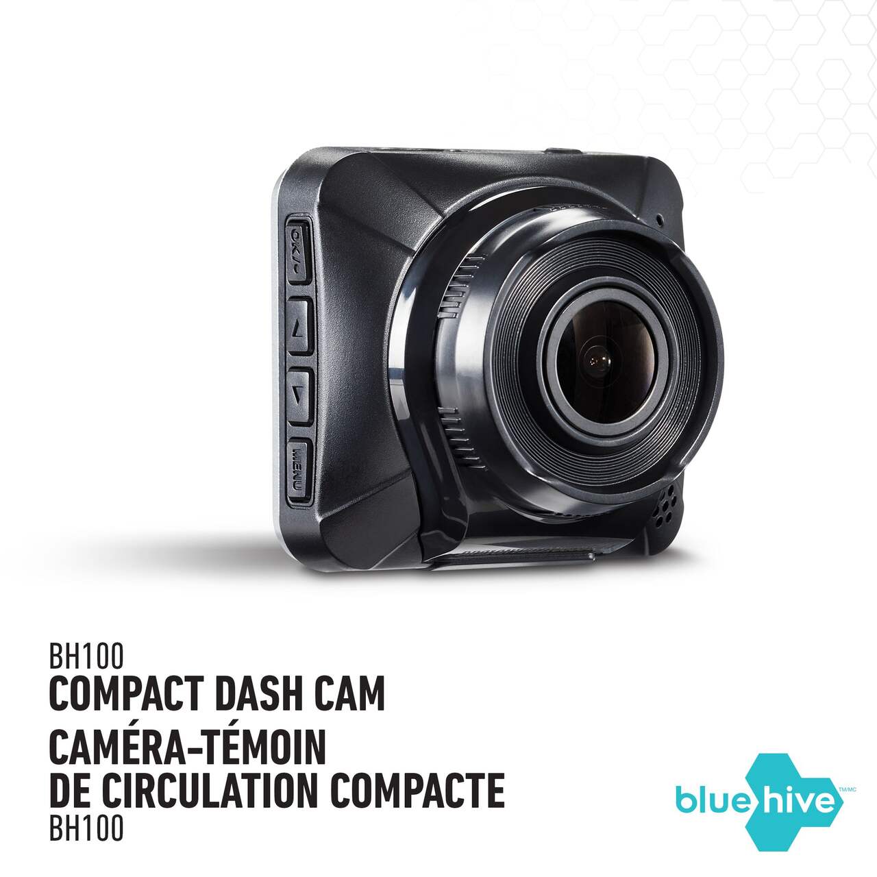 Caméra de tableau de bord à affichage simple SC 100 de Cobra, noir