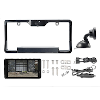 Type S Wireless & Solar Powered 720p HD Backup Camera with 5-in Monitor, Black Composite_or_Mixed