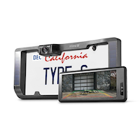 Type S Solar-Powered 720p HD Wireless Backup Camera with Adjustable Lens & 6.8-in Monitor Front_Three_Fourths_Angled_Left