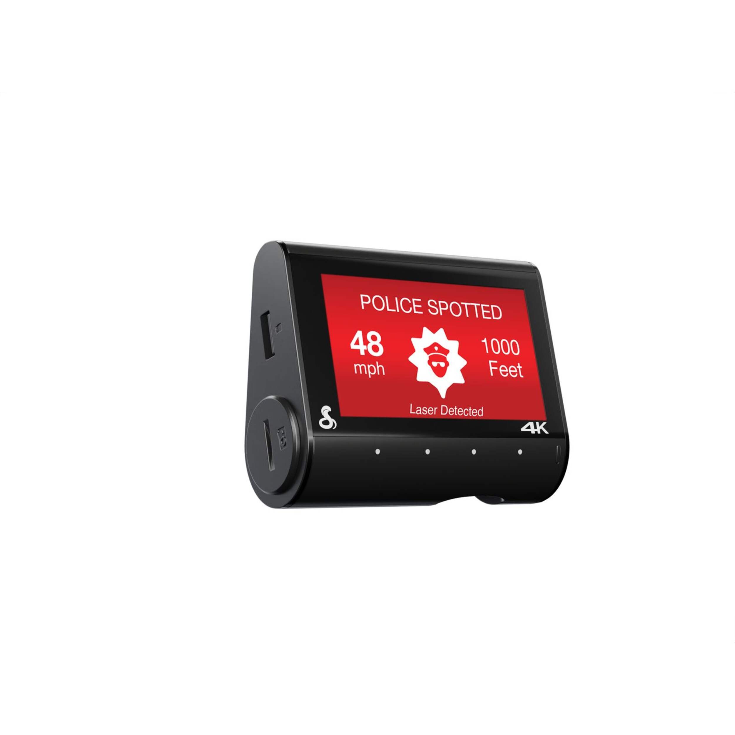 Cobra SC250R Front and Rear View Dash Camera with Wi-Fi & Parking Mode Front_Three_Fourths_Angled_Right