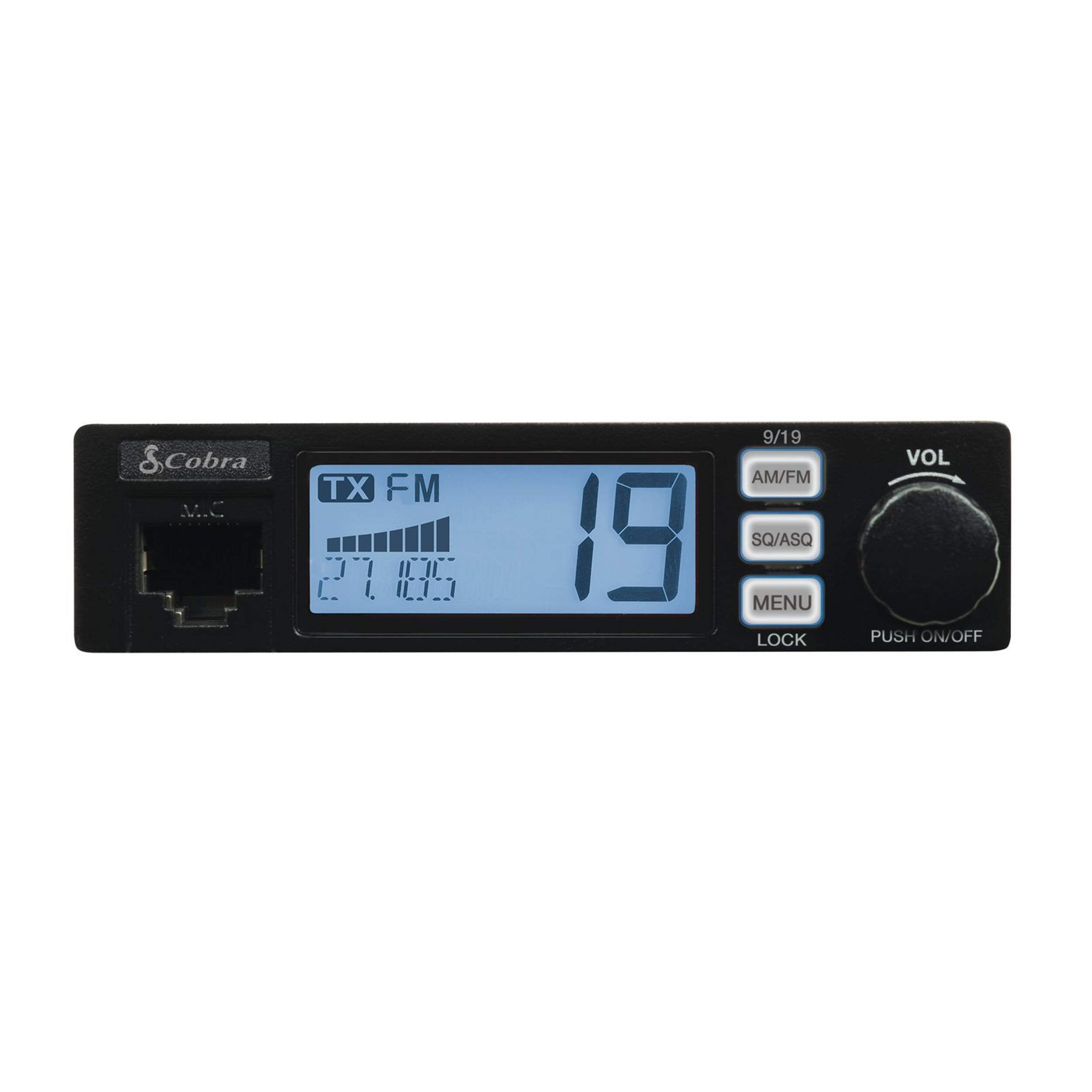 Radio BP AM/FM pour camionnette COBRA Front_Flat