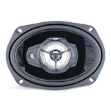 Haut-parleurs coaxiaux d'auto à 3 voies JVC CS-DR6931, faible profondeur de montage, 6 po x 9 po, 500 W Front_Flat