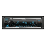 KENWOOD KMMBT332U Digital Media Receiver with Bluetooth & Bright Variable Colour LED Display Front_Flat