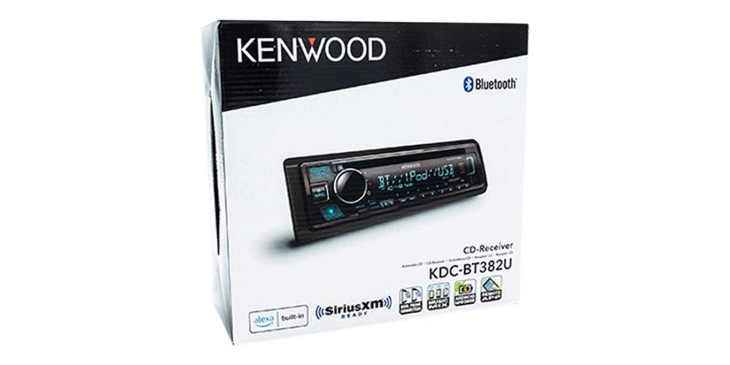 KENWOOD KDCBT382U CD Car Entertainment Receiver with Bluetooth