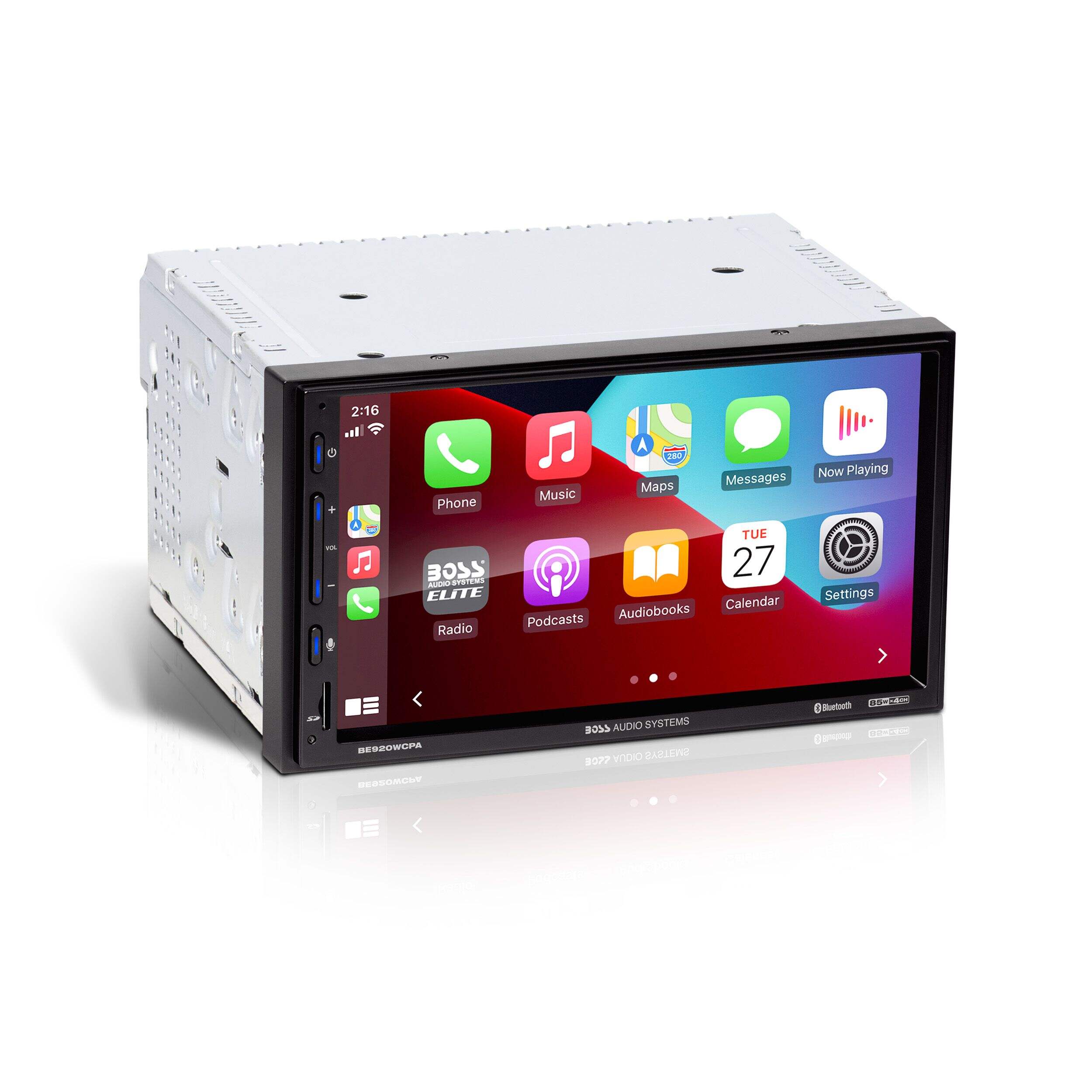 Boss Audio Systems Elite BE920WCPA Double DIN Bluetooth Receiver, 7-in Front_Angled_Right