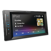 Pioneer DMH-241EX Digital Multimedia AM/FM HD Bluetooth Receiver, 6.2-in Front_Three_Fourths_Angled_Right