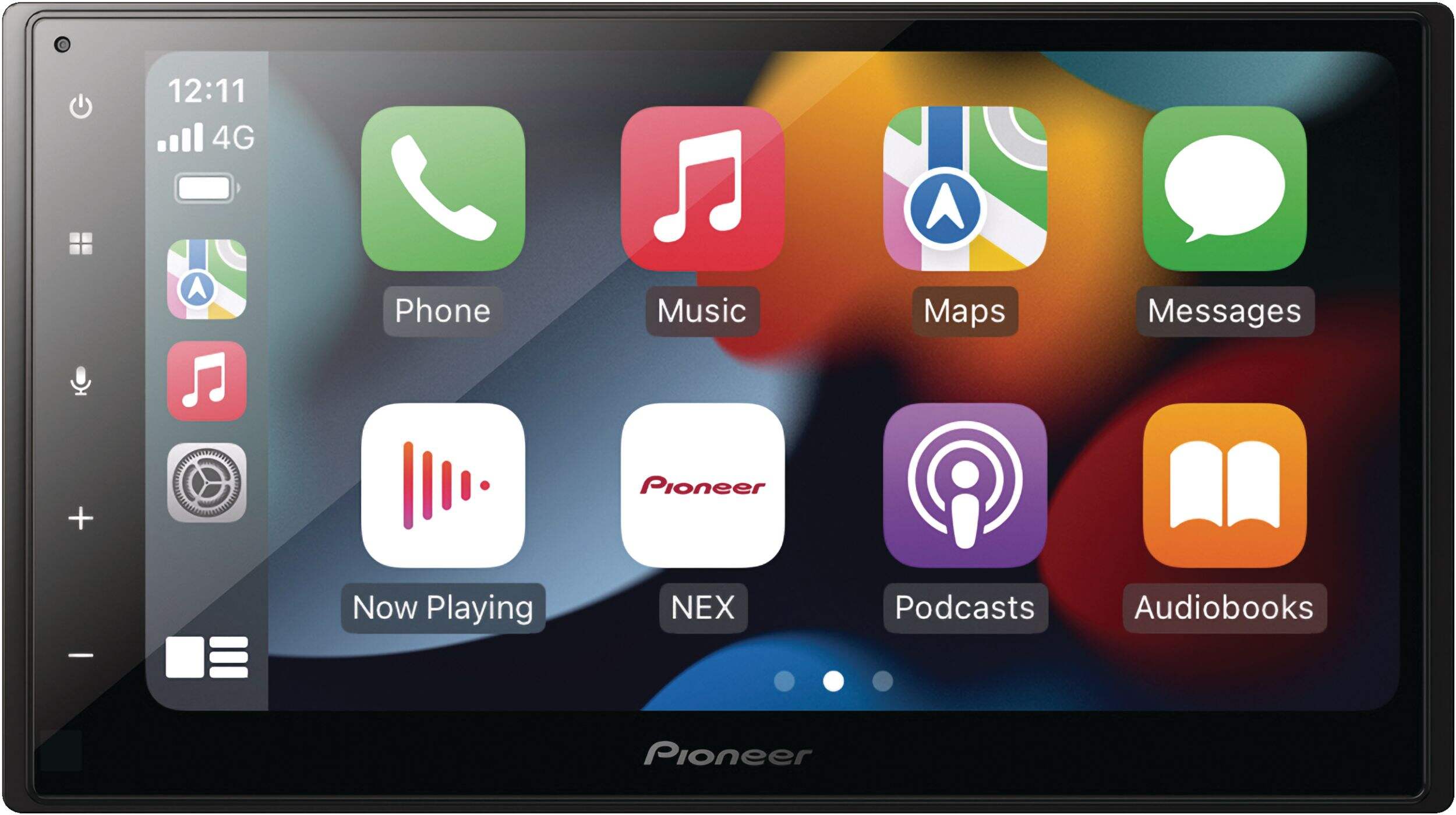 Pioneer DMH-W2770NEX Digital Multimedia AM/FM Bluetooth Receiver with Android Auto™ & Apple CarPlay®, 6.8-in Front_Flat