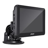 myGEKOgear Orbit C100 Portable Infotainment Touchscreen Car Display, Compatible with Apple Car Play & Android Auto, 7-in Front_Three_Fourths_Angled_Right