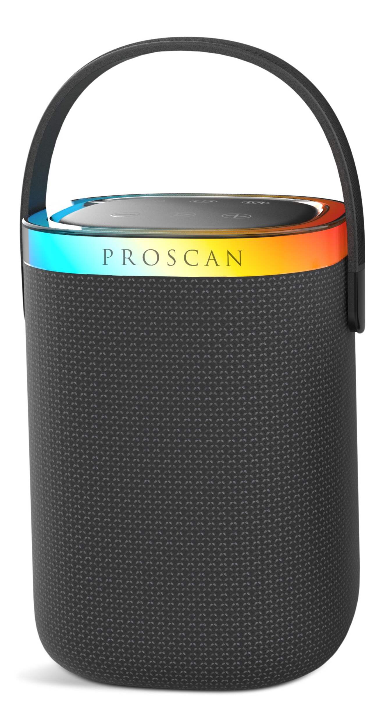 Proscan Portable Compact LED Light Up TWS Bluetooth Speaker Front_Flat