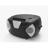 Proscan Portable CD & Cassette Player Boombox Stereo with LED Display, FM Radio & AUX-IN Front_Angled_Left