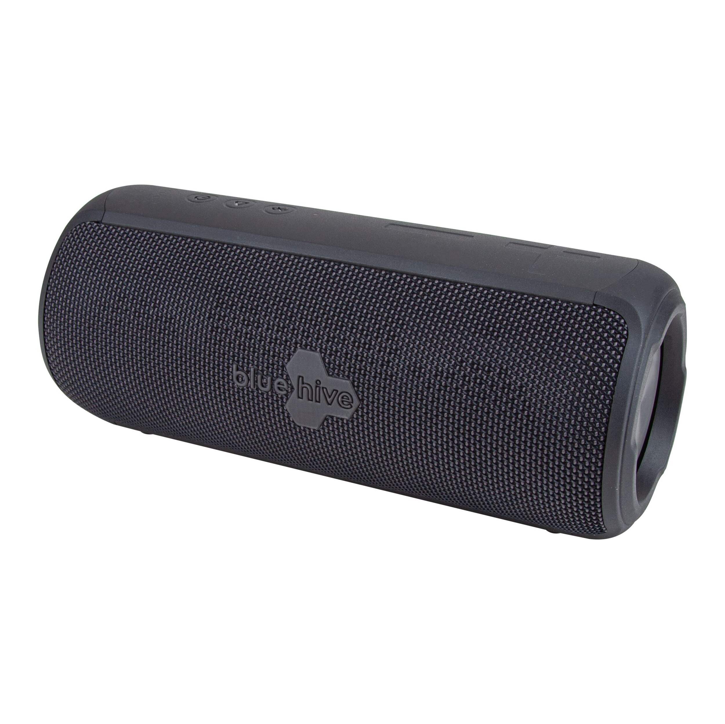 Bluehive Boost Portable Wireless Water-Resistant Bluetooth Speaker Front_Three_Fourths_Angled_Left