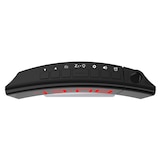 Bluehive Dual Alarm LED Projecting Clock with FM Radio & USB Charging Port, Black Overhead_Plunge