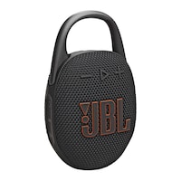 JBL Clip 5 Ultra-Portable Compact Wireless Bluetooth® Speaker, with Carabiner, Black Front_Three_Fourths_Angled_Right