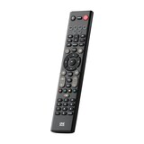 One For All Essence 6-Device Universal Remote Control, Black Front_Three_Fourths_Angled_Left