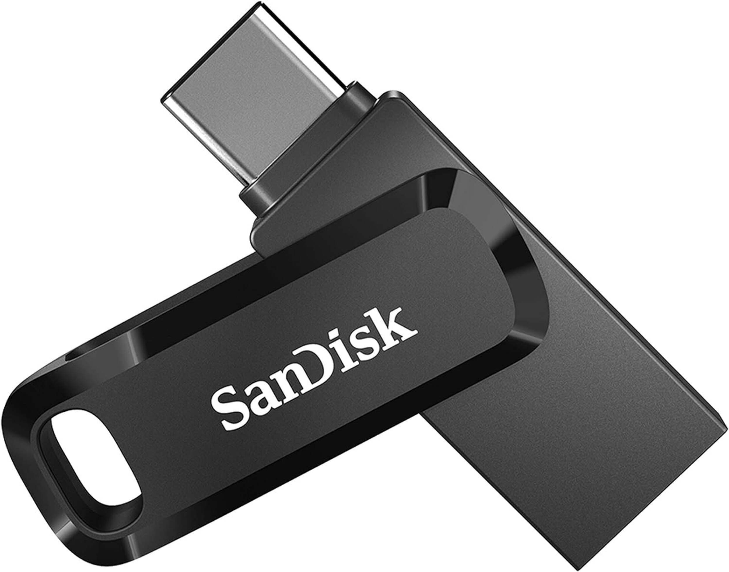 Clé USB-C double SanDisk Ultra, 128 Go Front_Flat