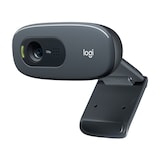 Logitech C270 USB 720p HD Webcam with Built-in Mic Front_Angled_Left