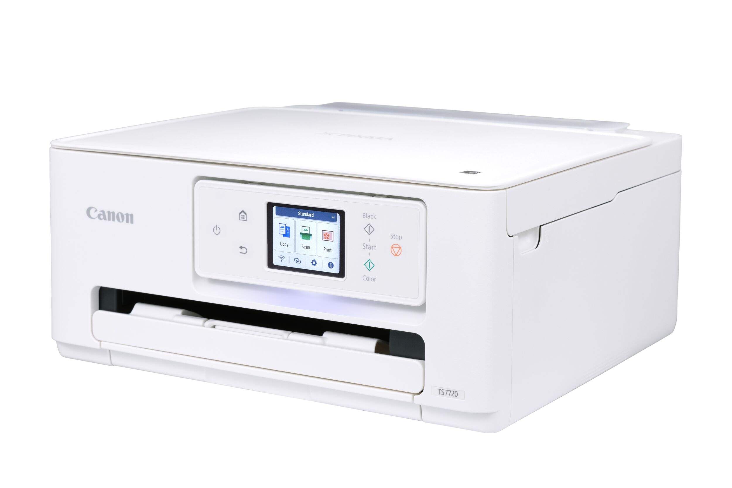 Canon PIXMA TS7720 Wireless Home All-in-One Printer Front_Three_Fourths_Angled_Left