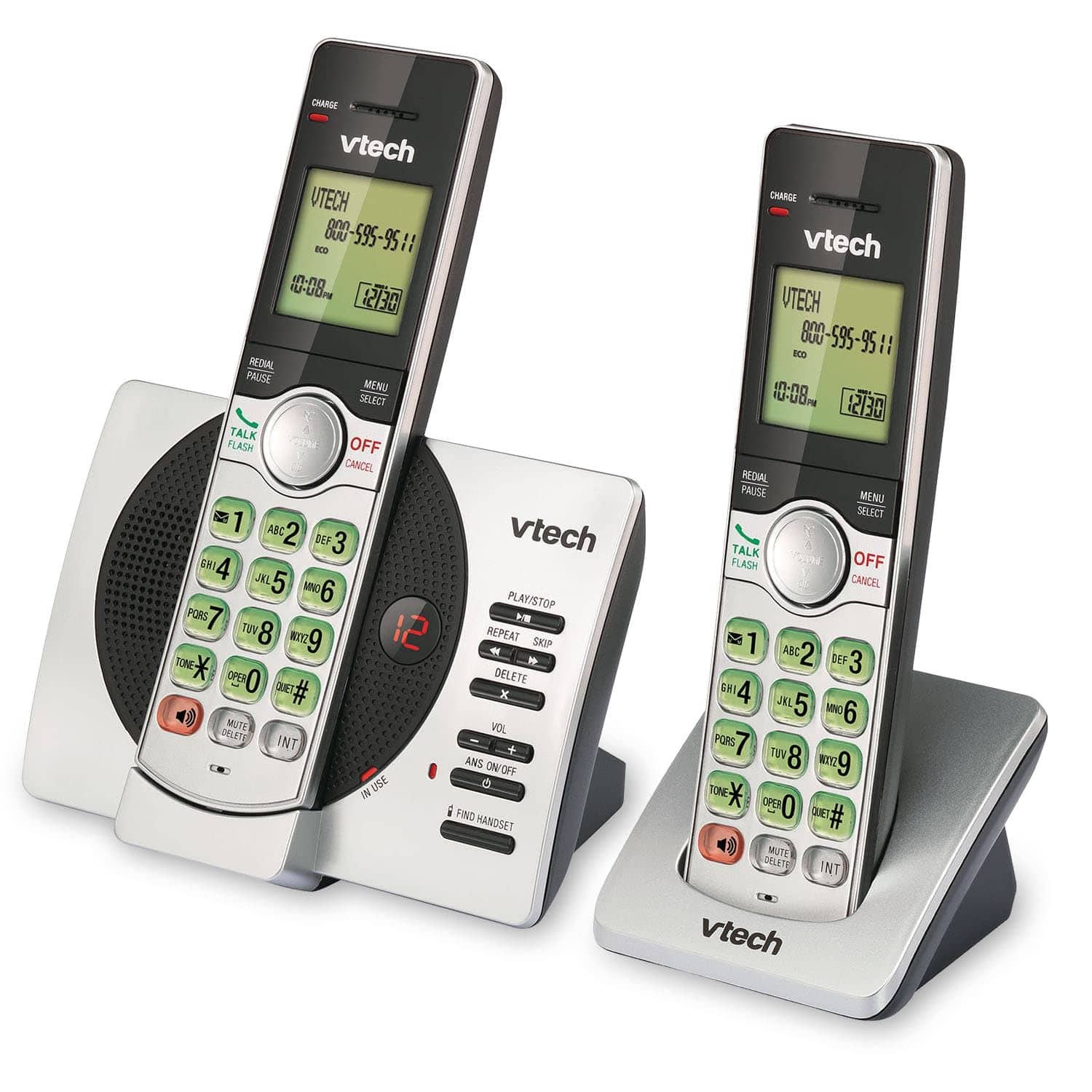 VTech CS6429 DECT 6.0 Handset Cordless Telephone Answering System, Silver