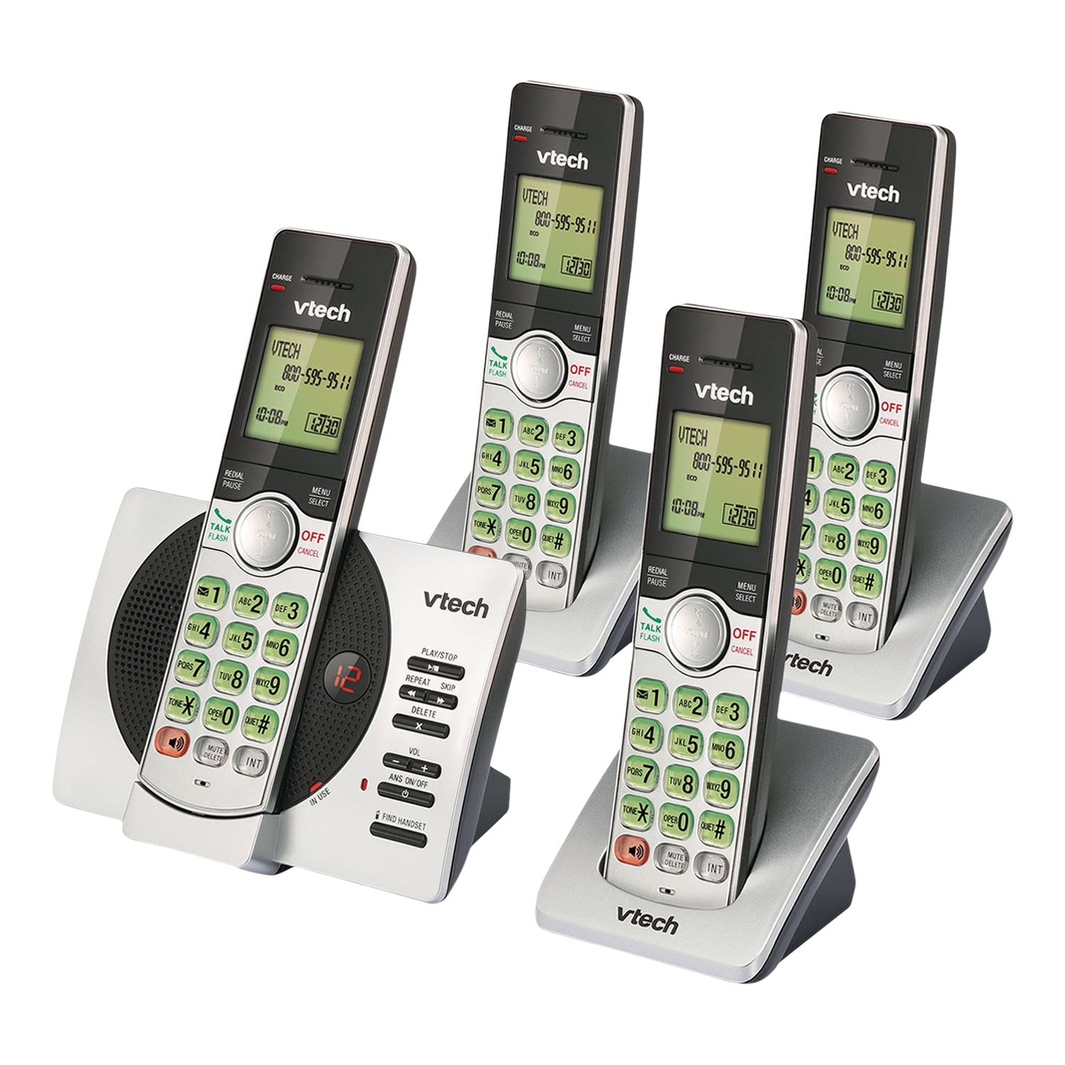 VTech DECT 6.0 Cordless Phones with Digital Answering System and Caller
