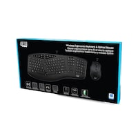 Adesso TruForm 1600 Wireless Ergonomic Keyboard & Mouse Front_Angled_Left