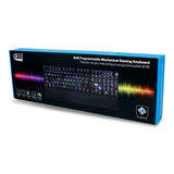 Adesso RGB Programmable Mechanical Gaming Keyboard Front_Three_Fourths_Angled_Left