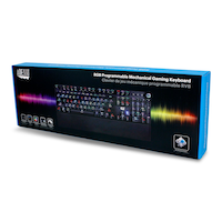 Adesso RGB Programmable Mechanical Gaming Keyboard Front_Three_Fourths_Angled_Left