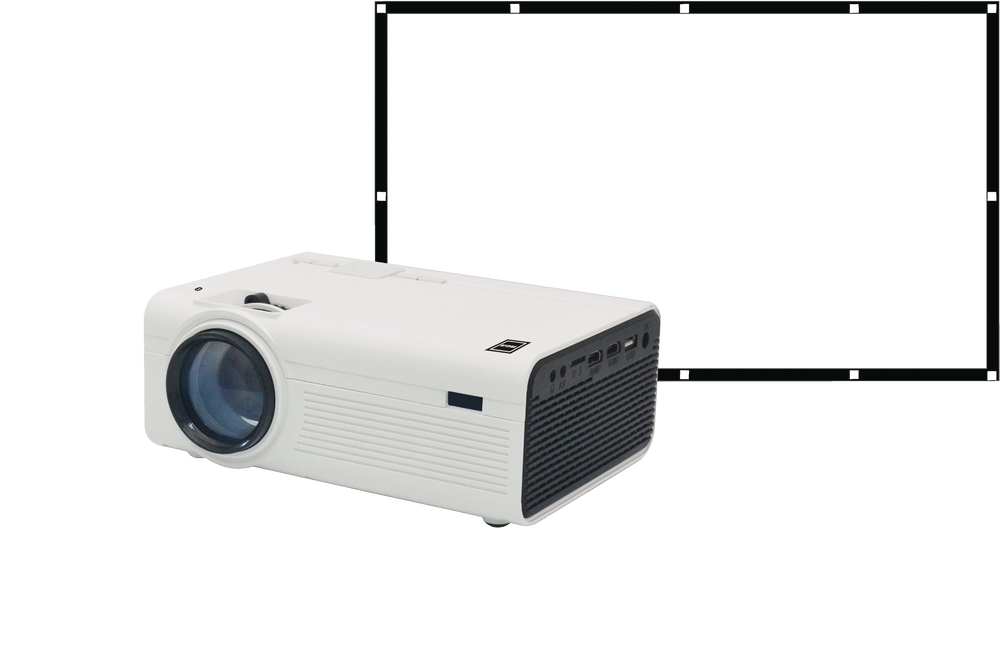Projecteur de cinéma maison RCA Bluetooth à DEL avec haut-parleur intégré,  1080p pris en charge