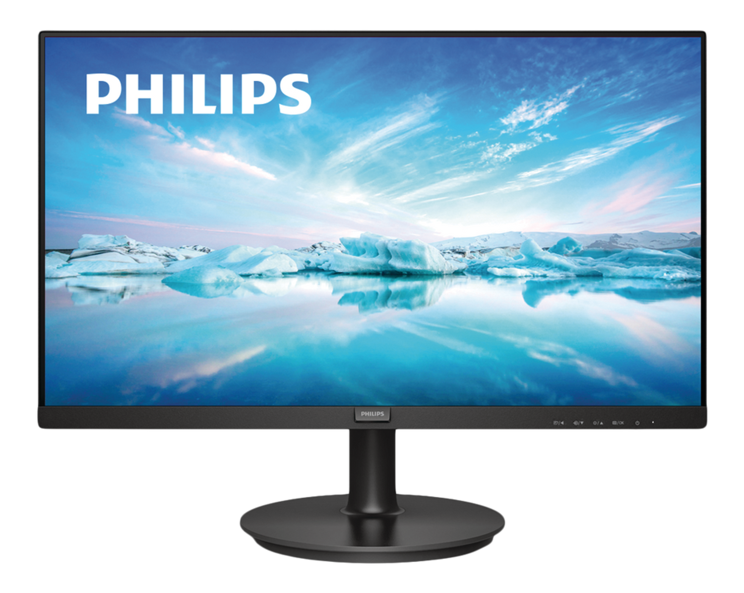 Philips Full HD Flat Panel Computer Monitor, 75Hz, 27-in, Black Front_Flat