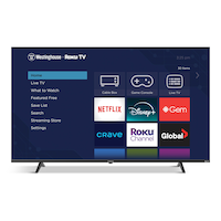 Téléviseur intelligent Westinghouse UHD 4K Roku, 58 po Front_Flat