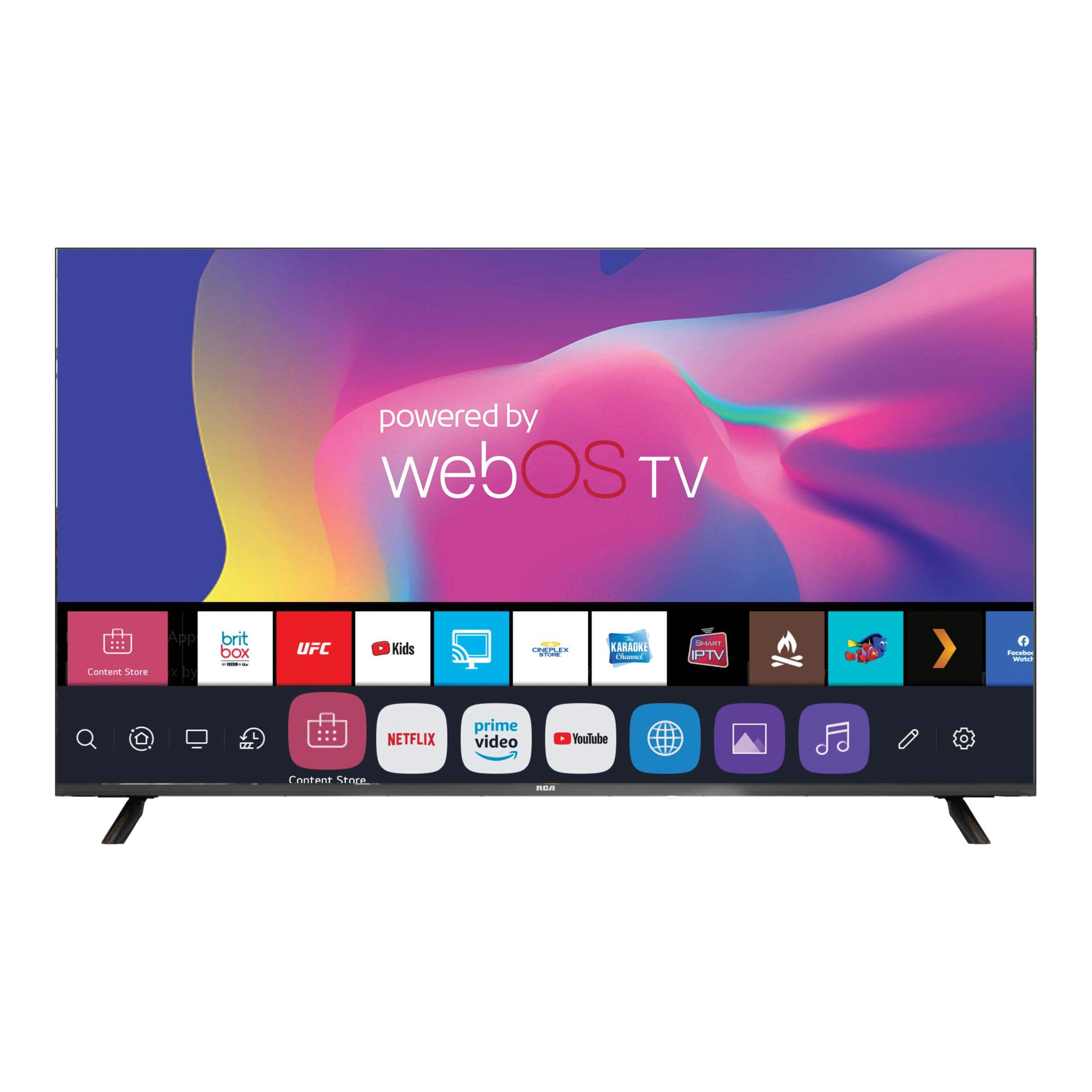 RCA RWOSU7062 4K UHD webOS Smart TV, 70-in Front_Flat