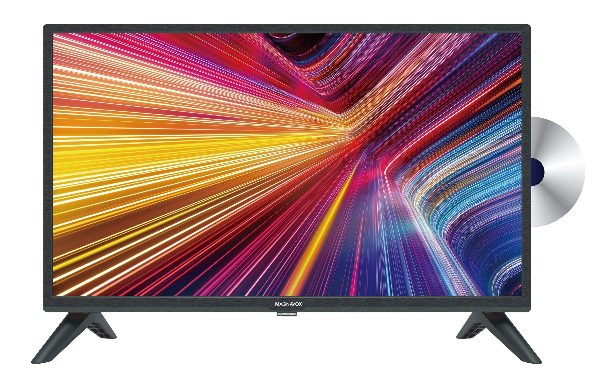 Lecteur de DVD et téléviseur 24 po de Magnavox, ACL HD 720p Front_Flat