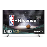 HiSense 43R63N 4K UHD ROKU Smart TV with HDMI Input & Remote, 43-in Front_Flat