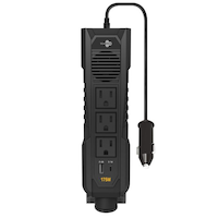 Bluehive Power Inverter with USB Ports & Electrical Outlets, 175W, Front_Flat