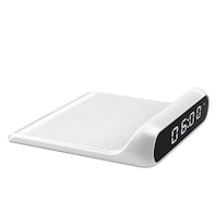 Chargeur sans fil pour réveil Bluehive de 15 W, blanc Front_Three_Fourths_Angled_Right