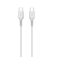 Bluehive Durable USB-C Charger & Sync Cable, PVC, For Select Apple & Android Devices, White, 3-ft, Fast Charging Cable CloseUp