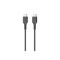 Bluehive Type-C Charge & Sync Cable, PVC, For Select Apple & Android Devices, Black, 10-ft USB-C Cable CloseUp